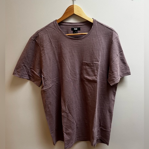 Paige “Kenneth” Large Organic Cotton T-Shirt in Purple - Picture 2 of 4